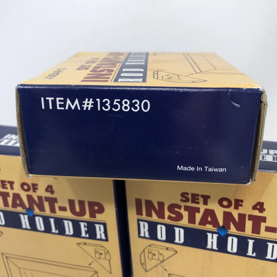3 Sets Of 4 Instant-Up JOBAR'S Curtain Rod Holder Door Window JT1851 NEW Unopen - Image 4 of 4