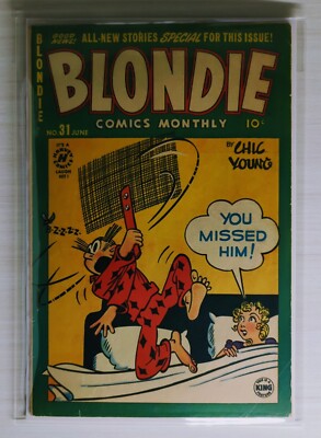 BLONDIE COMICS MONTHLY #31 GOLDEN AGE 1951 HARVEY COMICS CHIC YOUNG KING FEATURE