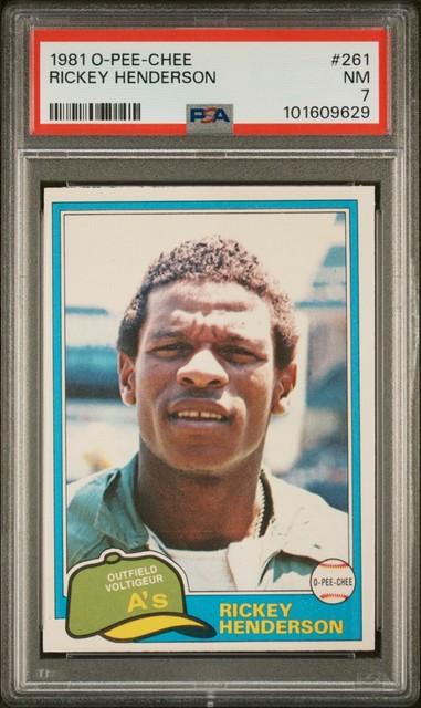 Rickey Henderson 1981 O-Pee-Chee Baseball