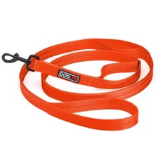 Nylon Double Ply Multi Handle Leash 1" X 6ft Orange