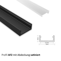 Led Aluprofil Aluminium Profile Alu Schiene Leiste Leuchte 2M FüR Led-Streifen