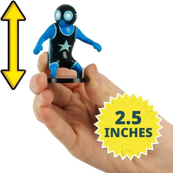 Bizak Gang Beasts Action-Figuren Im Blister – 5 Stück, Ca. 5 Cm, Mit Überraschungsfigur – Wackelige Gelee-Charaktere Zum Sammeln Und Spielen