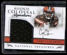 2016 Panini National Treasures #5 Corey Coleman Rookie Colossal Signatures #/99