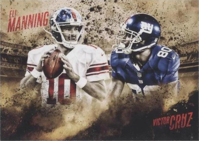 2014 Topps Fire Eli Manning Victor Cruz #CF-MC