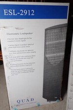 Quad Esl-2912 58" High Electrostat Speaker Pair Store Demo 6 Panel Elements