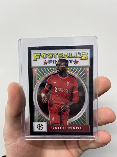 Sadio Mane 2021-22 Topps Finest UCL Flashbacks Black Refractor /25