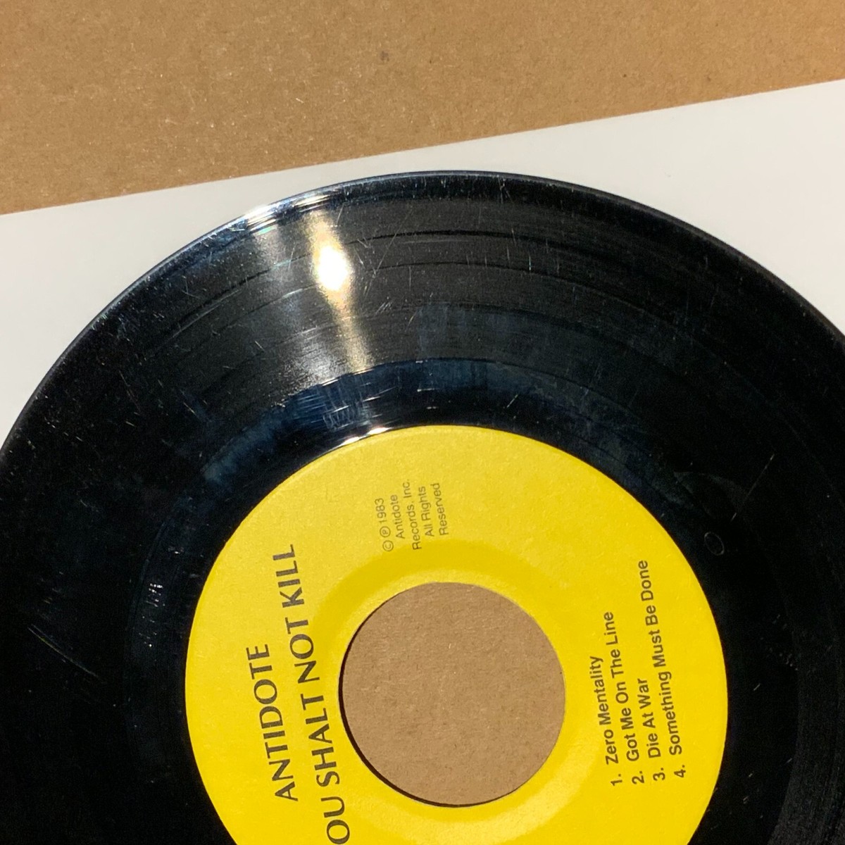 Antidote – Thou Shalt Not Kill 7'' EP (1983) Antidote Records ARI