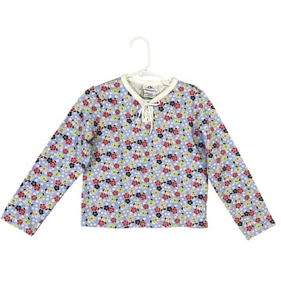 Kids Korner Girls Size M(5/6) Floral Long-Sleeved Shirt Top NWT