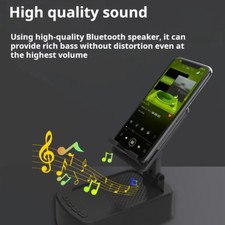 Cell Phone Stand with Wireless Bluetooth Speaker and Anti-Slip Base HD Surround