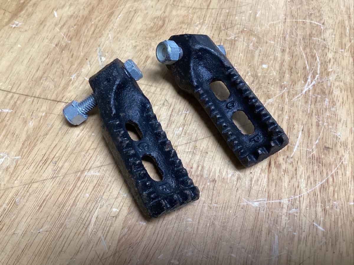 【DUNO】PEGGEI NOS CP VINTAGE CAST MX DIRT FOOT PEG SET HEAVY DUTY | eBay