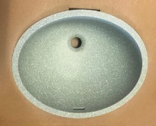 SCHOCK Mondo O-100 Waschbecken flächenbündig Tundra/hell grün Cristalan/Corian 