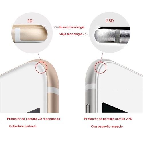 Cristal Templado Completo 3D 5D para SONY XPERIA XA ULTRA CURVO DORADO p748 vr - Imagen 4 de 8