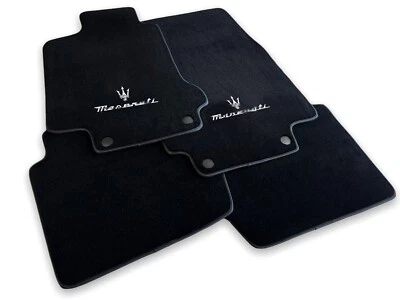 DH CAR MATS Tappetini PER MASERATI IN VELLUTO EXCLUSIVE CON RICAMO