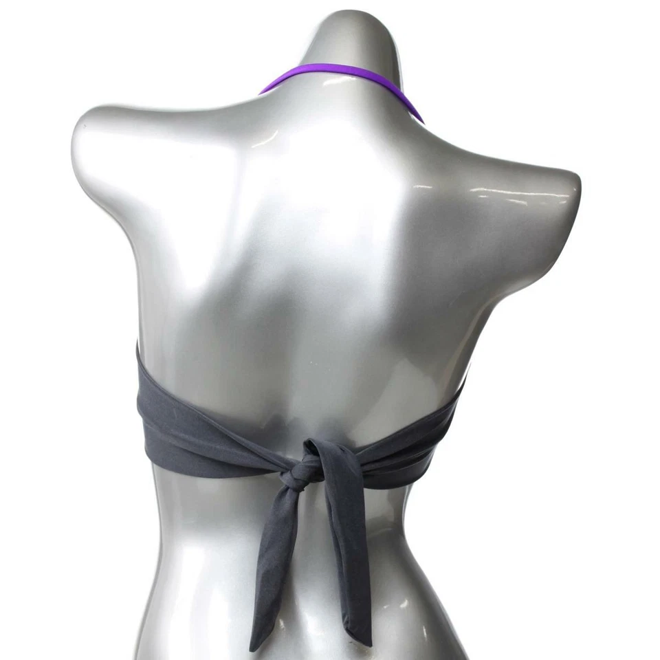 Pasas NUEVO Top Bandeau Bandeau Mujer L Carbón Moda Elástico Ojo de Cerradura $19 Foto 3 de 3