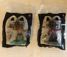 2022 Marvel Black Panther Wakanda Forever Namor and Okoye McDonald's Happy Meal