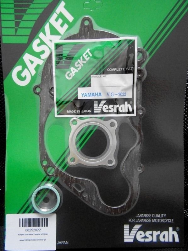 Pochette de joints moteur Vesrah pour moto cross Yamaha PW80 des années 1983 à 2006