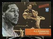 2016-17 Aficionado Rookie Card #77 A.J. Hammons Dallas Mavericks