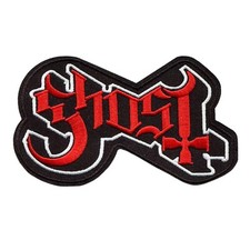 Ghost Band Red Logo Iron-On Embroidered Patch - Heavy Metal