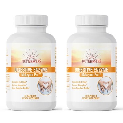 Digestive Enzymes 120 Cap   Supports Protein, Sugar, Nutrient Absorption