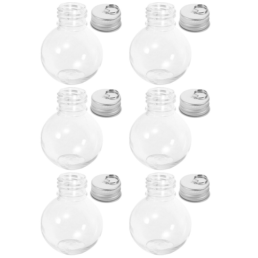 6 Clear Plastic Light Bulb Jars for Candy Buffet and Crafts eBay