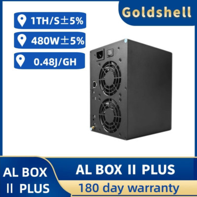 New Miner Goldshell AL BOX 2   Plus 1T 480W ALPH Miner Blake3 Alephium with PSU