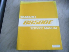 SUZUKI GS500E GENUINE SERVICE MANUAL NOS 99500-34061-01E