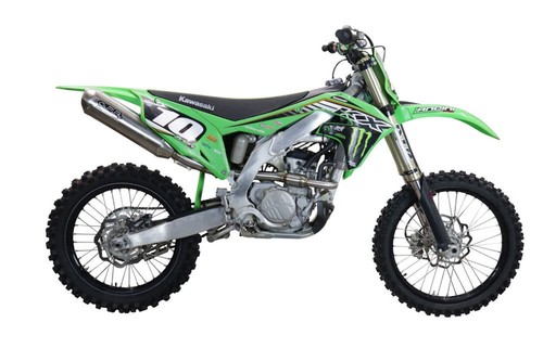 Kawasaki KX250F 2017-2020 Scarico GPR Sistema Completo Pentacross Inox - Foto 3 di 7