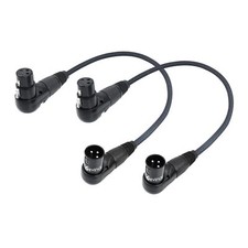 1FT Right Angle XLR Cable Adjustable 90  XLR Female to Male Mic Adapter Cord