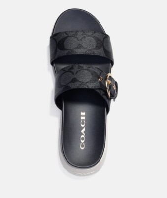 Coach Gwen Signature Sandal Size 5.5B Color Pink/Lemonade. NIB