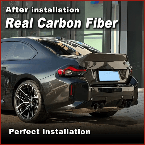 Se adapta a BMW G87 M2 Coupe 2023-2024 carbono portón trasero maletero tapa alerón - Imagen 2 de 11