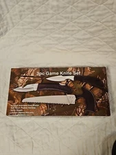 Unbranded 3 Pc Game Knife Set Surgical Steel Blades Hunting Outdoor New