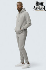 Light Grey Heavy Blend Fleece sweatsuit for Men Men s Grey Sweatsuit