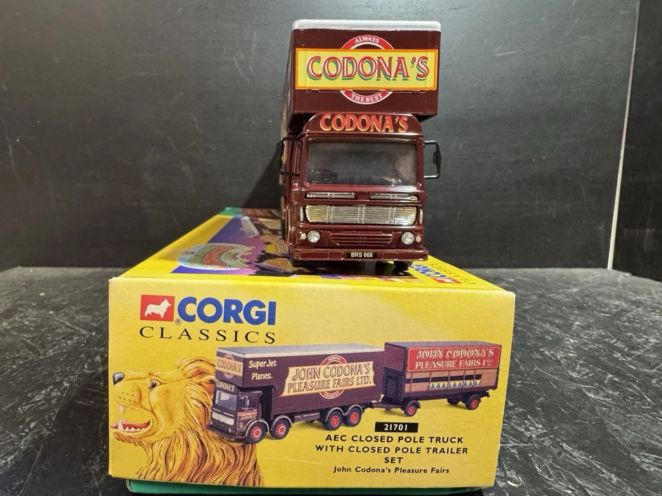 Corgi 21701 The Showmans Range AEC Closed Pole Truck & Trailer Ltd - Bild 3 von 4