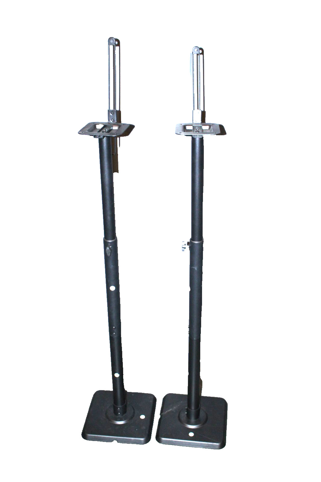 Mountup Universal Surround Sound, Monitor Speaker Stands -Flat Black Pair #R6397