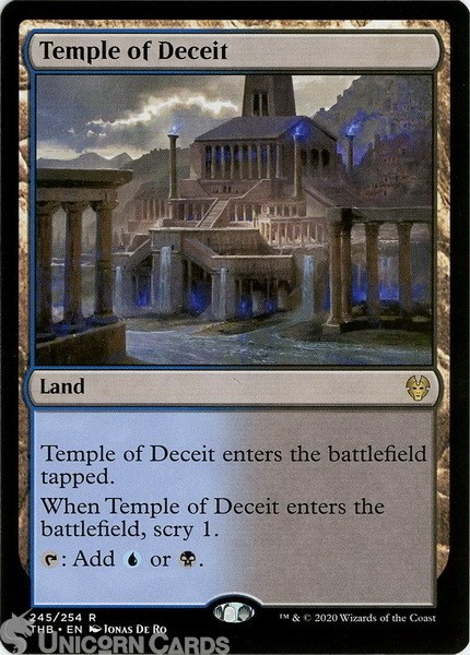 Temple of Deceit Rare Mint MTG Card :: :: Challenger Decks 2021