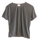 NIKE DRI FIT Women's GOLF SHIRT Medium 8-10 Olive Green Short Sleeve Polyester 