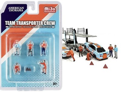 AD-76463MJ American Diorama ''Team Transporter Crew'' 1:64 Figure Set - MiJo Exclu