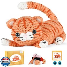 MOREJMTT Crochet Kit for Beginners, Learn to Crochet, Include Easy Knitting S