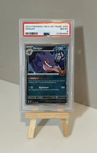 2024 Pokémon Trick or Trade #057 - Gengar - PSA 8!
