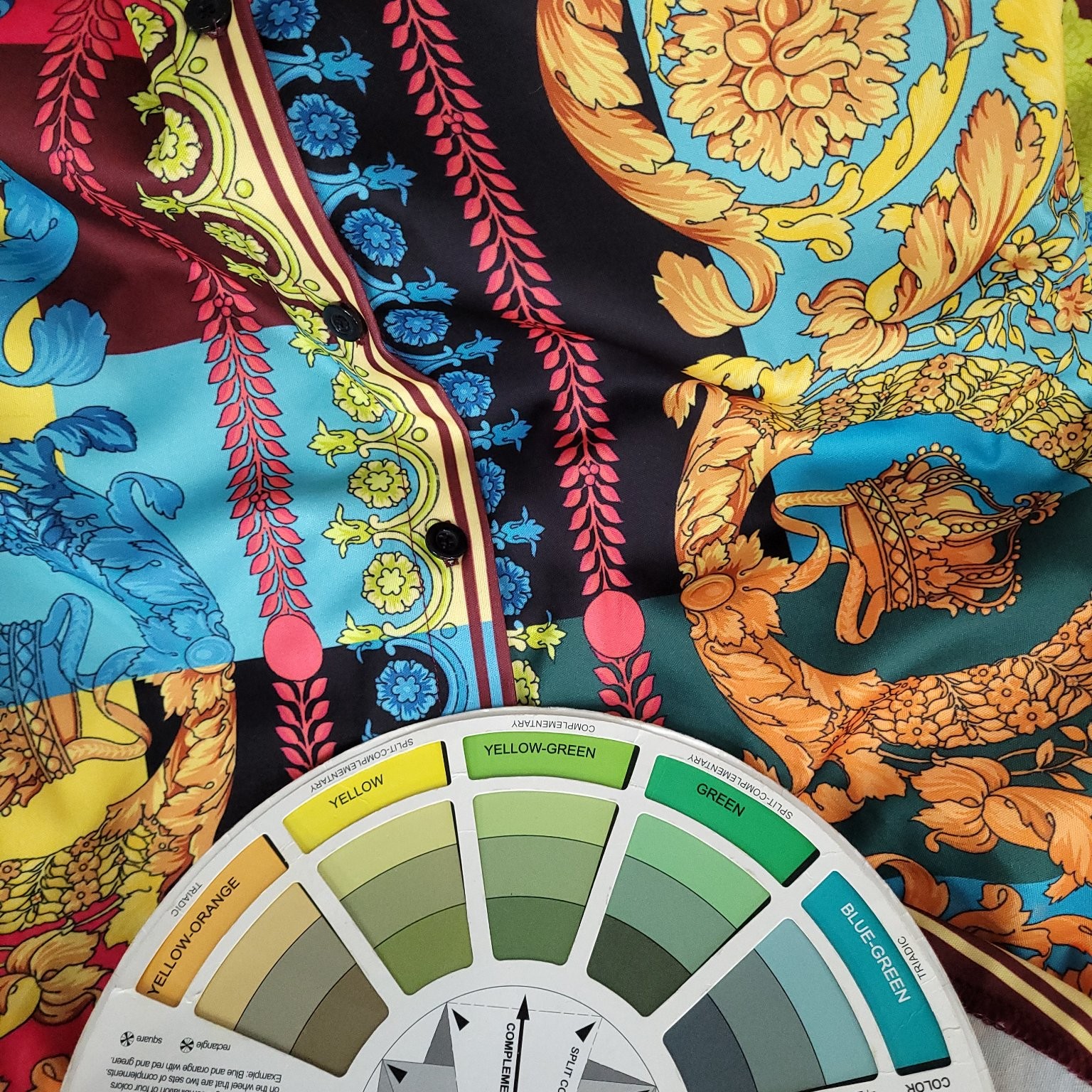 Versace Style Women's Multi-Color Patchwork Baroq… - image 6