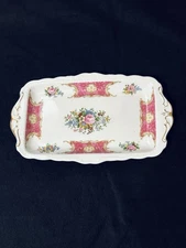 Royal Albert Lady Carlyle Large Sandwich Tray 11.75" x 7" x 1"