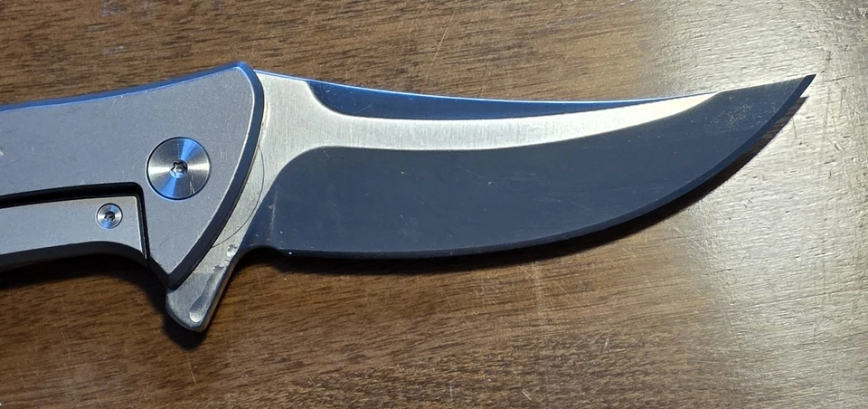 Beefy Bastion Titanium Framelock With A Wicked Trailing Point Blade! - Image 4 of 4