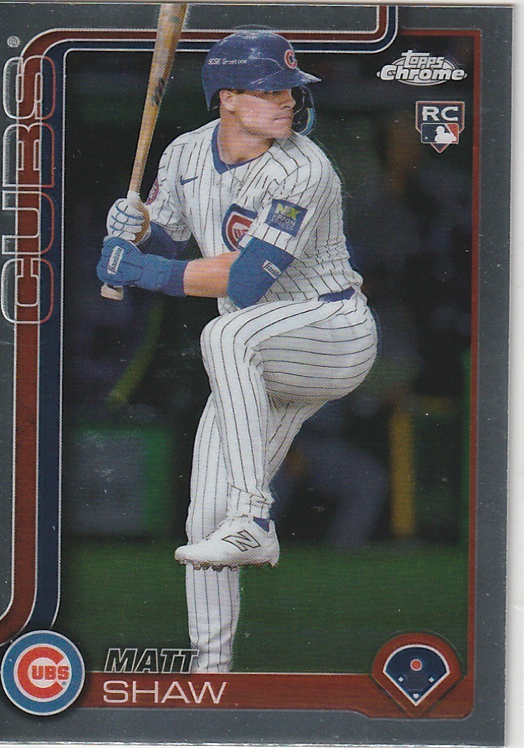 2025 Topps Chrome - Matt Shaw #219 (RC)