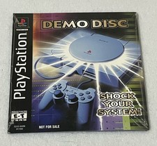 PlayStation 1 1999 Interactive Kiosk Demo Disc SHOCK YOUR SYSTEM Factory Sealed