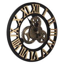 50cm Extra Large Roman Numerals Skeleton Wall Clock Giant Big Open Face Round
