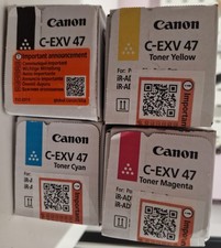 Genuine Canon C-EXV 47 Toner Cartridge - Unopened - Full Set - BCYM - see desc.