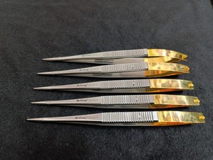 Lot of 5 HU FRIEDY Castroviejo straight Needle Holder 7" 18cm NH5024