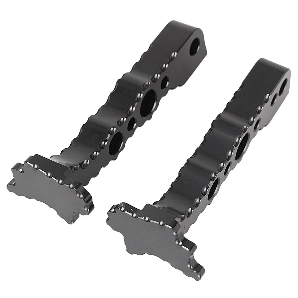 Par de estriberas traseras negras para Suzuki Hayabusa GSX1300R 2008-2017 2009 10 Foto 3 de 4