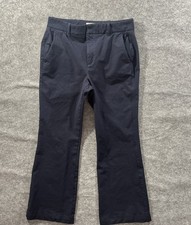 Everlane Bi Stretch Flare Pants Women's 12 Blue Corporate Minimalist Modern