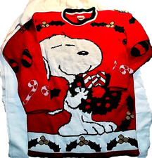 Vintage Snoopy and Friends Acrylic Pull Over Sweater Christmas Sz Small